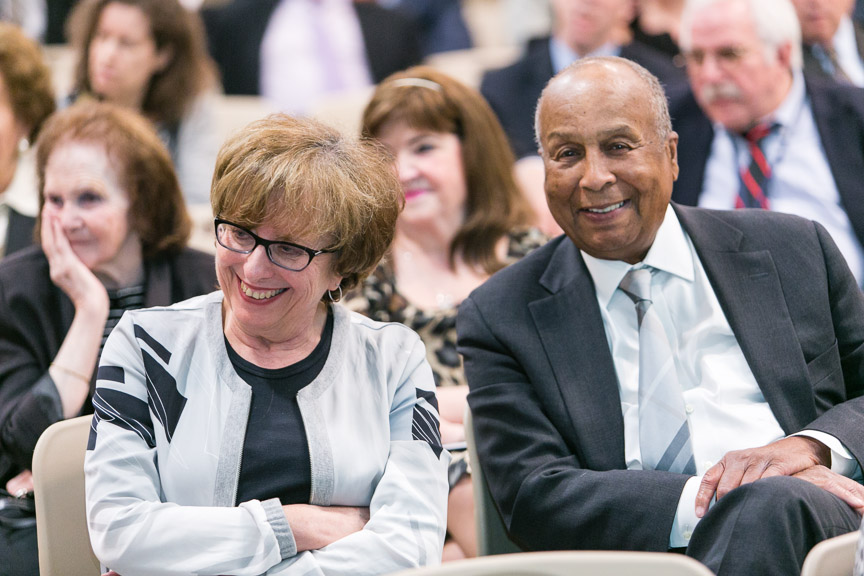 Dr. LaMar Miller with Dr. Nadja Graff, vice president of Touro's Graduate Division. 