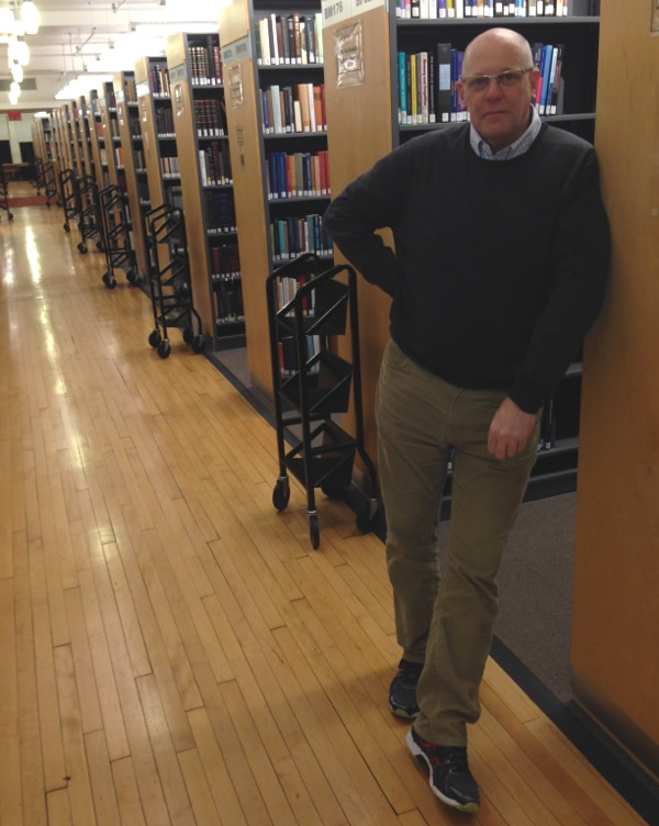 Steve Triglianos, in the Touro library.