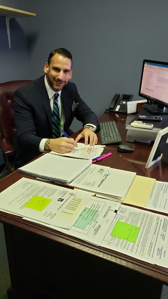 Dr. Vincent Leone, an alumnus of the Graduate School of Education and Coordinator of Funded Programs at Brentwood Union Free School District in Long Island, New York.